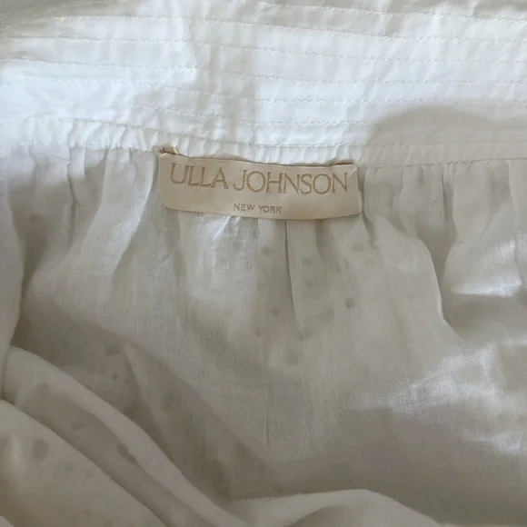 Ulla Johnson The Clarabella Maxi Eyelet Skirt Color Prestine White 100% Cotton 2